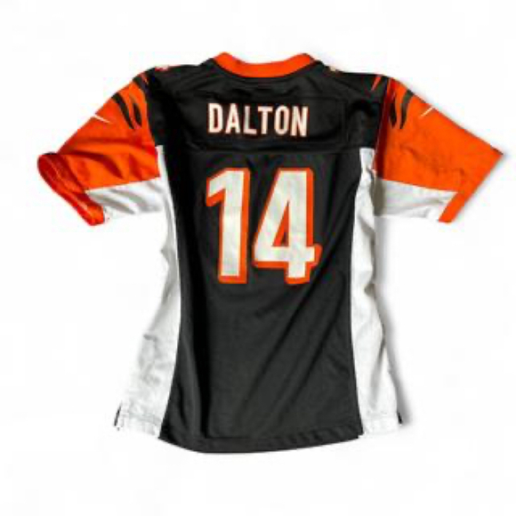 NFL Tops - Nike Colab Women’s Large NFL Bengals Andy Dalton Jersey #14 Game Football Shirt